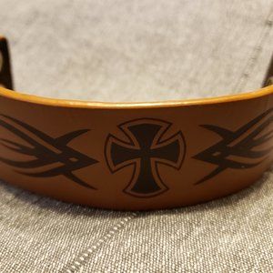 Used Kerusso Christian Men's Leather Wrist Band